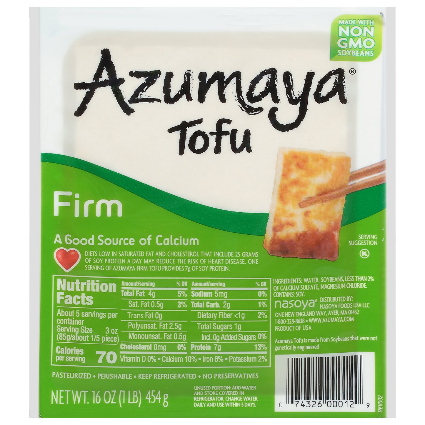 Azumaya Firm Tofu 16 oz