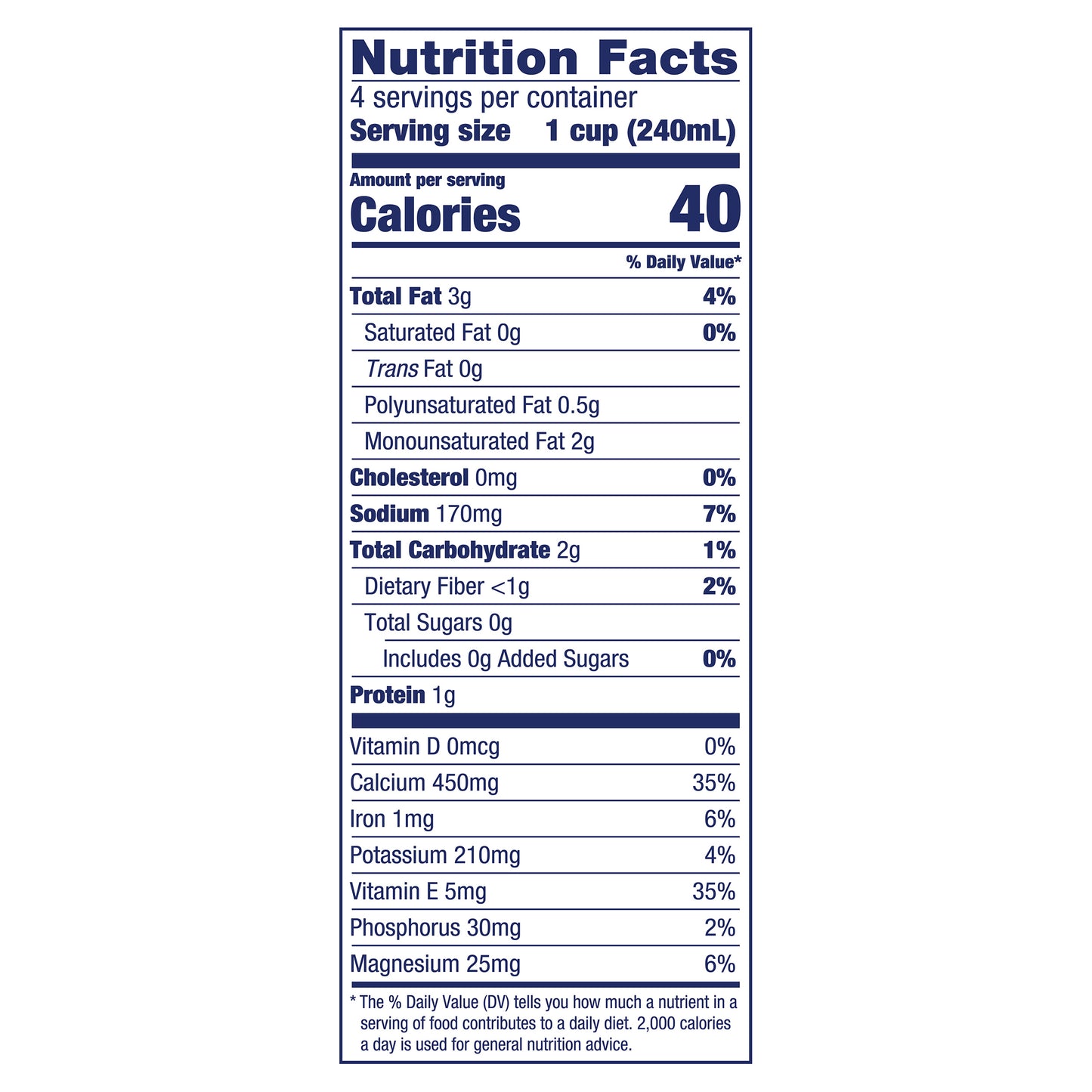 Almond Breeze Unsweetened Chocolate Shelf-Stable Almondmilk, 32 oz