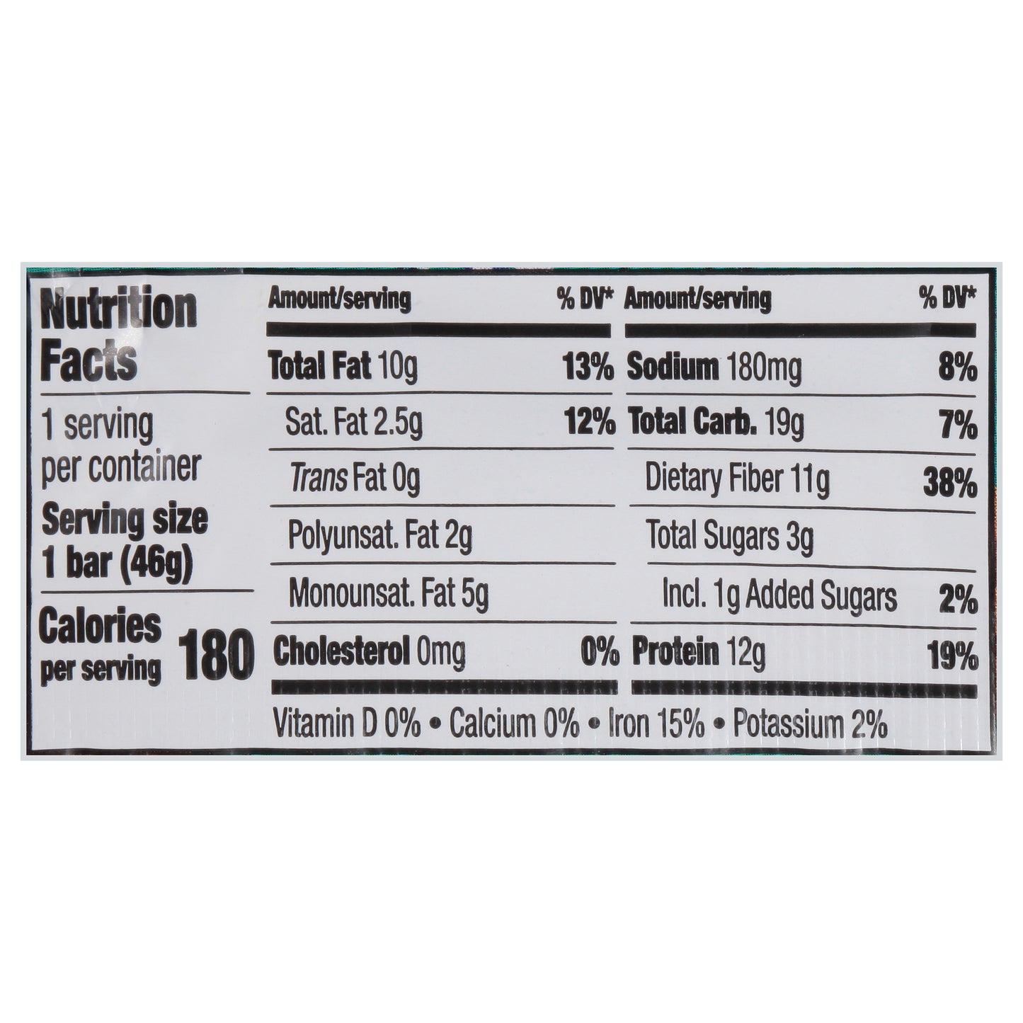 Raw Rev Plant-Based Chocolate Chip Cookie Dough Protein Bar 1.6 oz