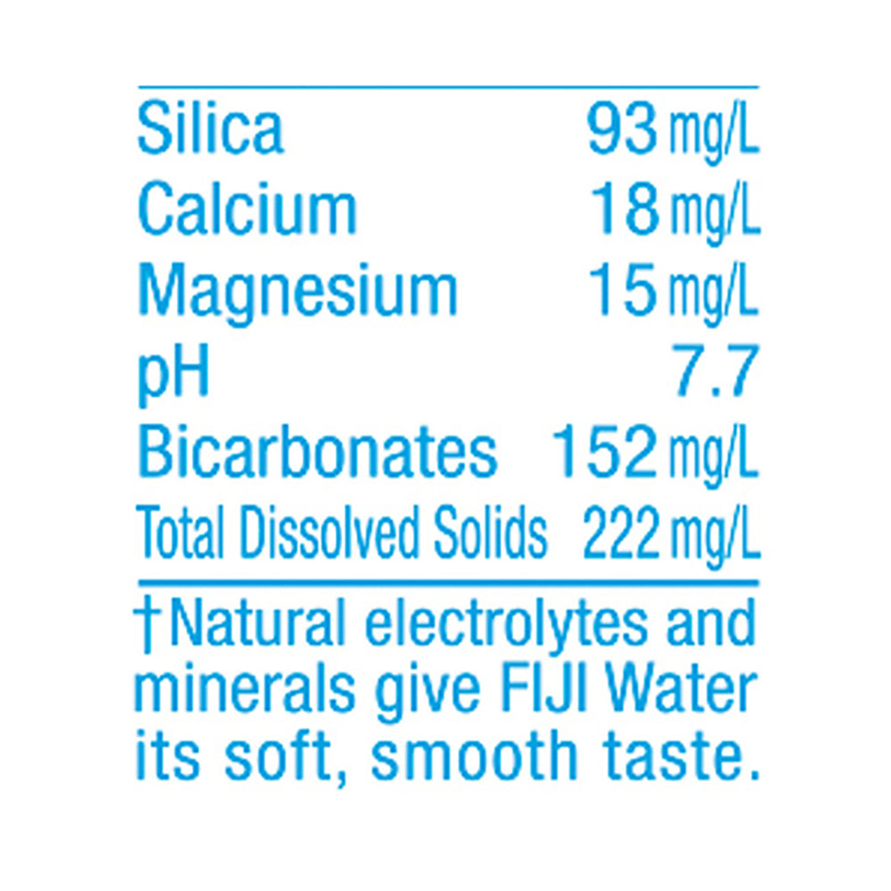FIJI Natural Artesian Bottled Water 330 mL / 11.15 Fl Ounce Bottle (Pack of 6)