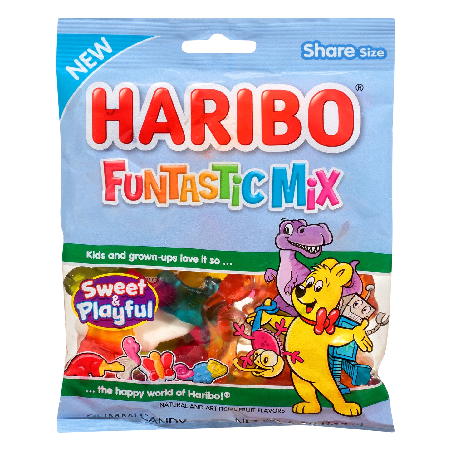 Haribo Share Size Funtastic Mix Gummi Candy 5 oz