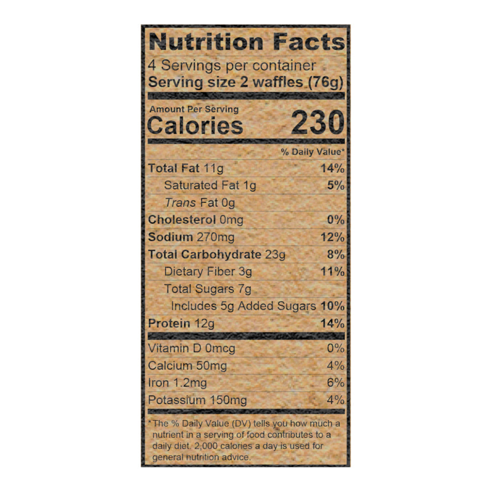 Power Waffles, Blueberry, 10.72 oz/6 ct