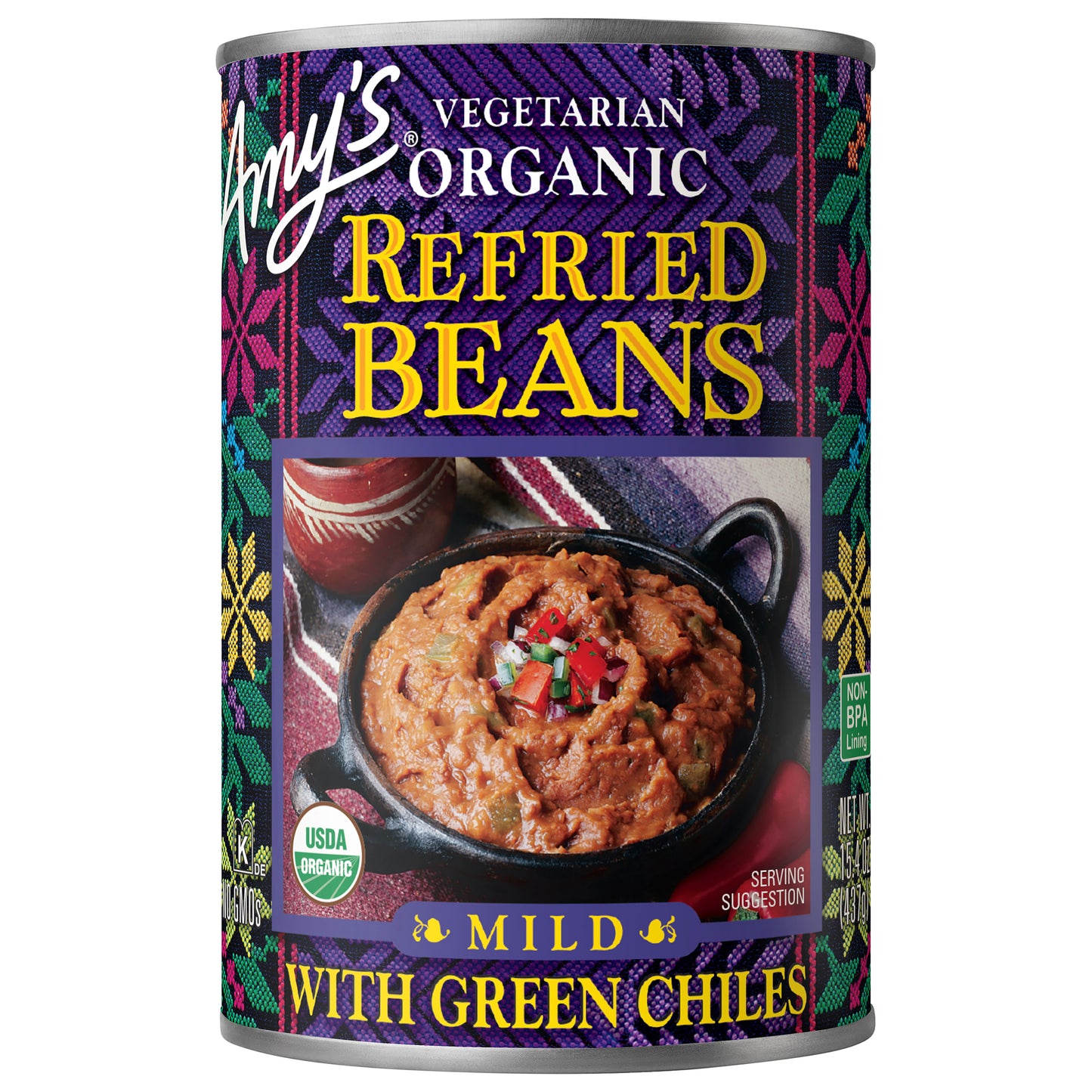 Refried Beans with Green Chiles