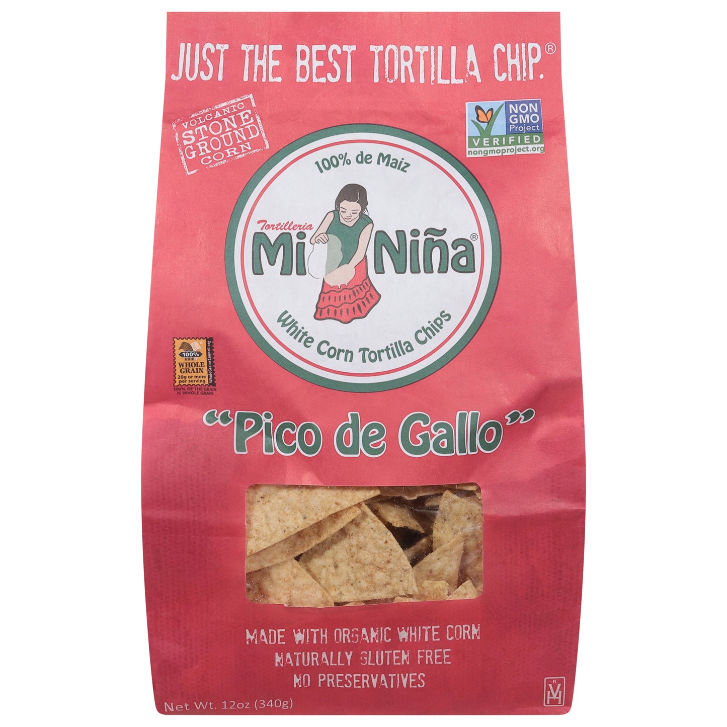 Mi Nina White Corn Pico De Gallo Chips 12 oz