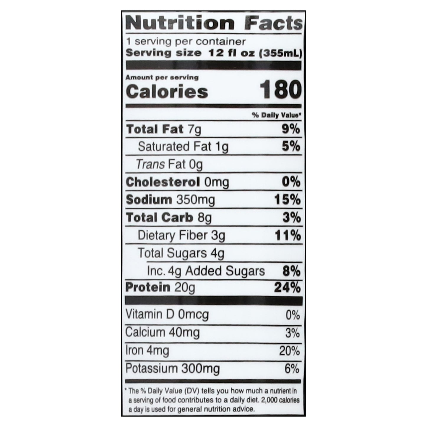OWYN Non-Dairy Dark Chocolate Protein Shake 12 fl oz