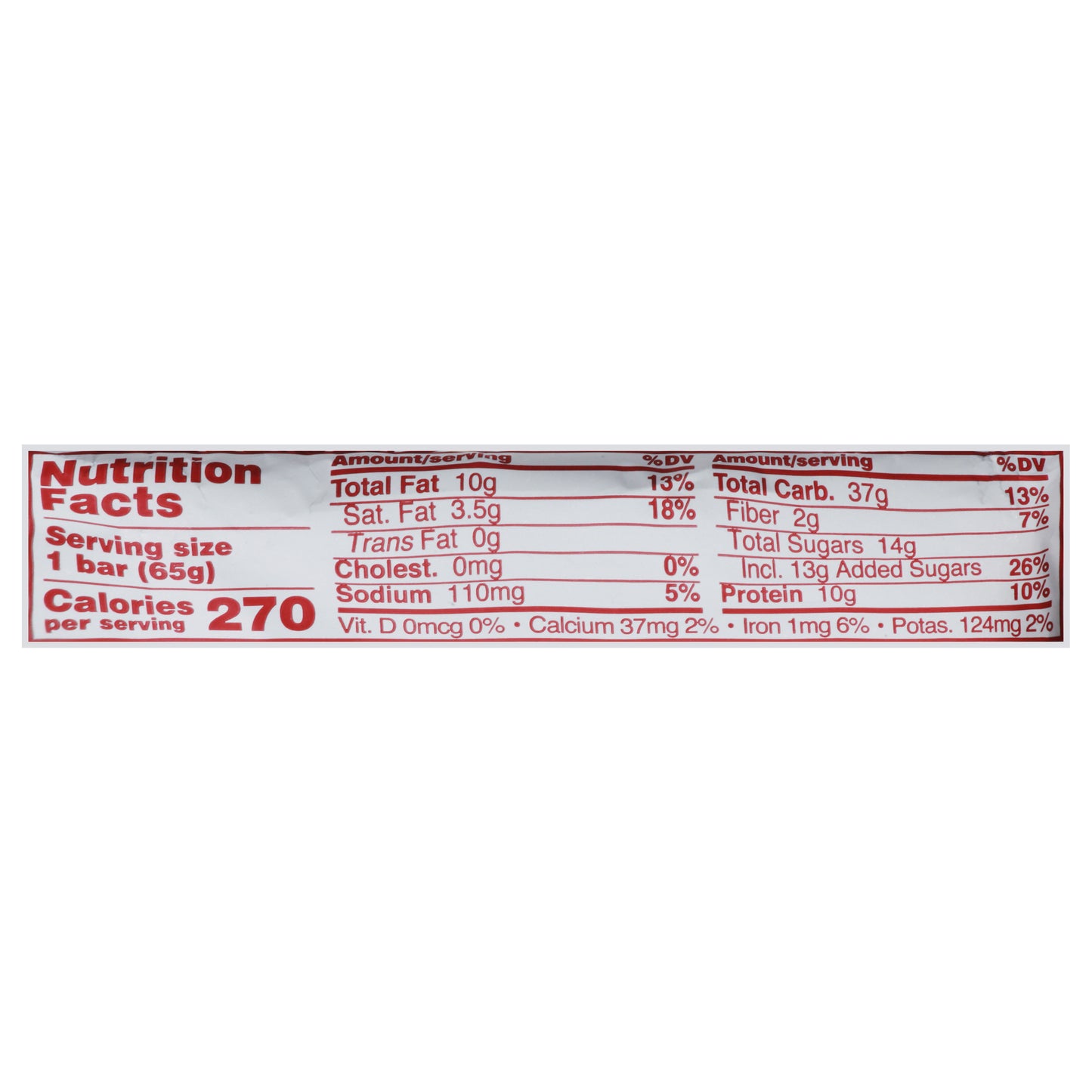 GoMacro Salted Caramel + Chocolate Chips MacroBar 2.3 oz
