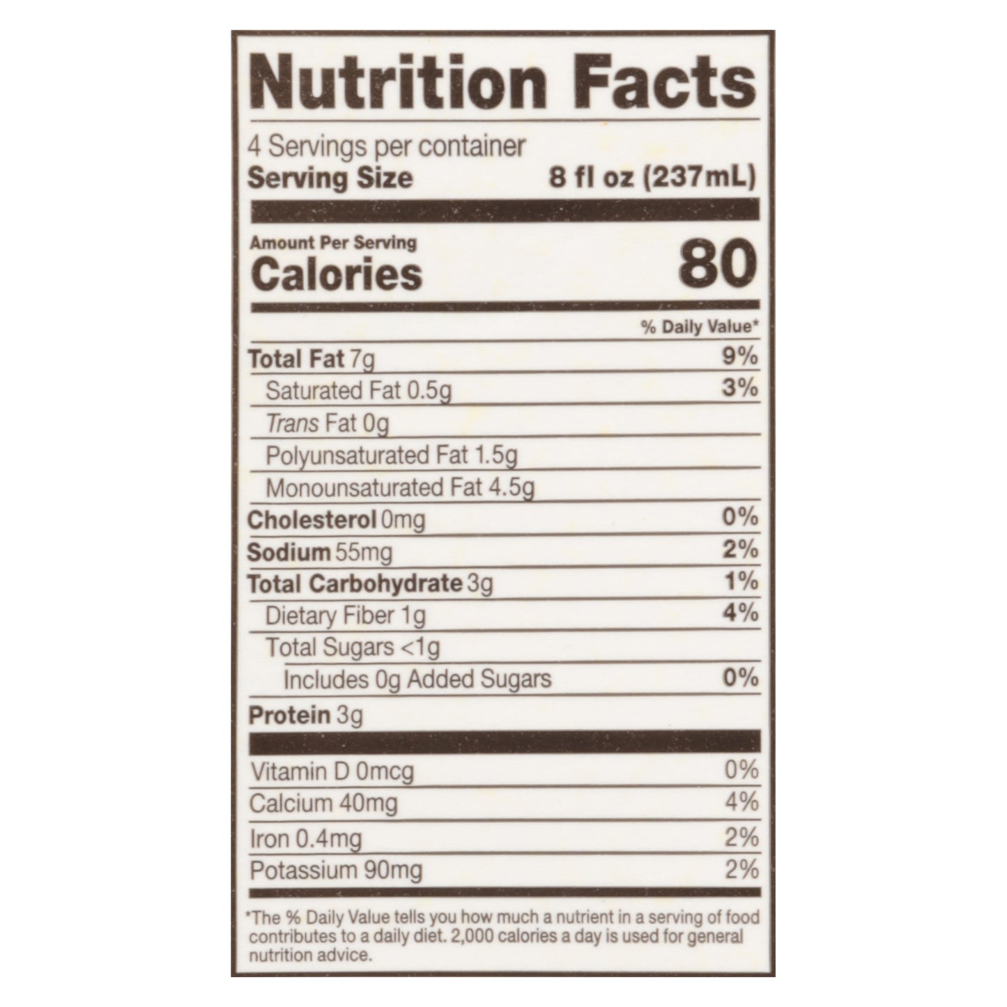 New Barn Organics Unsweetened Vanilla Almondmilk 32 fl oz