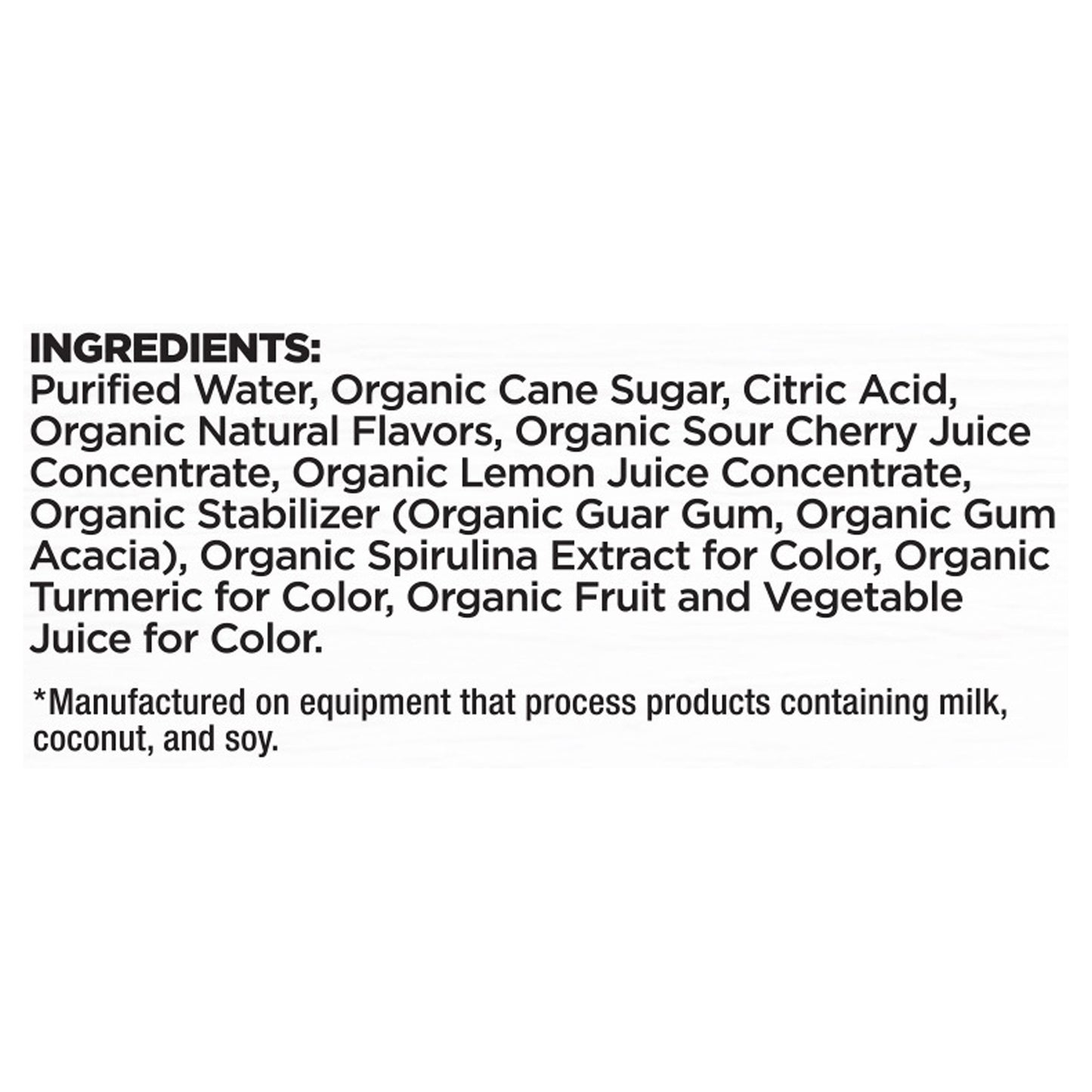 JonnyPops Organic Sour Cherry Lemonade Splash