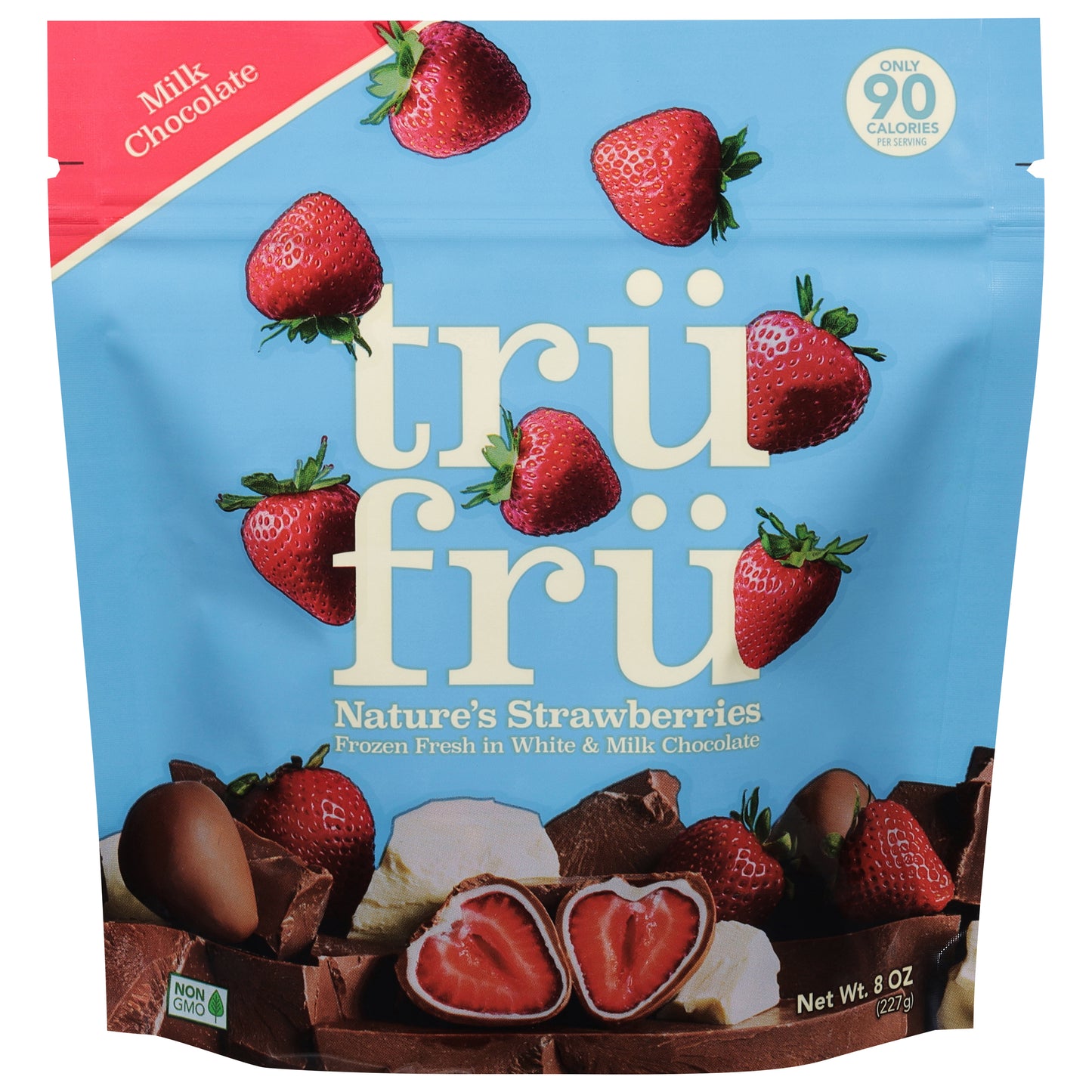 Tru Fru Milk Chocolate Nature's Strawberries 8 oz
