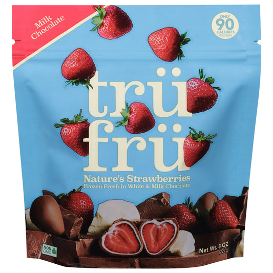 Tru Fru Milk Chocolate Nature's Strawberries 8 oz