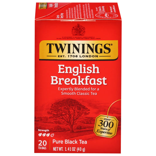 Twinings Pure English Breakfast Black Tea 20 Tea Bags