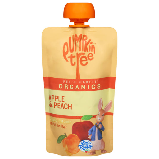 Pumpkin Tree Peter Rabbit Organics Organic Apple & Peach Fruit Puree 4 oz