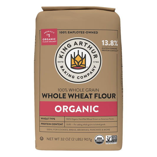 King Arthur Baking Organic Whole Wheat Flour 32 oz