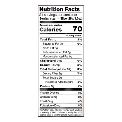 Dave's Killer Bread Organic 100% Whole Wheat Thin-Sliced Bread 20.5 oz