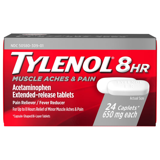 Tylenol 8 HR Muscle Aches & Pain, 24 Count