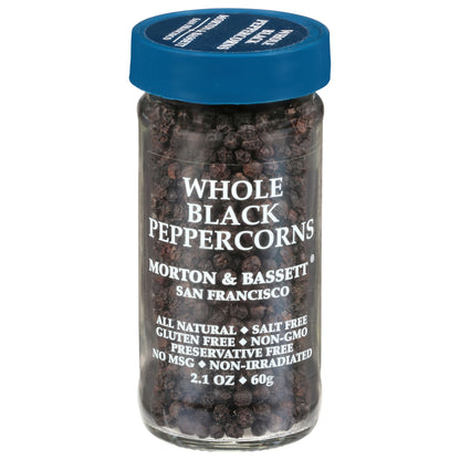 Morton & Bassett Whole Black Peppercorns 2.1 oz