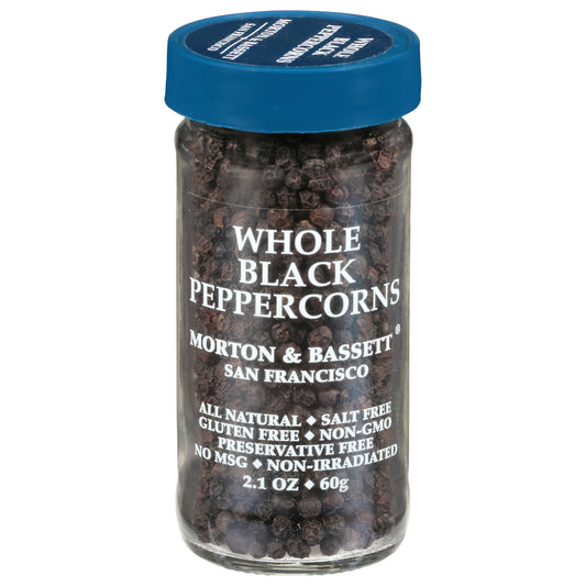 Morton & Bassett Whole Black Peppercorns 2.1 oz