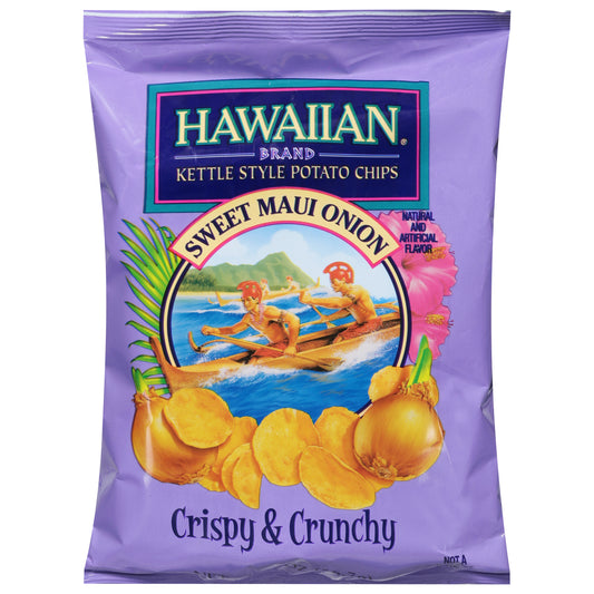 Hawaiian Kettle Style Sweet Maui Onion Potato Chips 2 oz