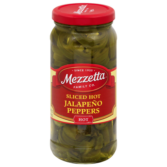 Mezzetta Sliced Hot Jalapeño Peppers, 16 fl oz