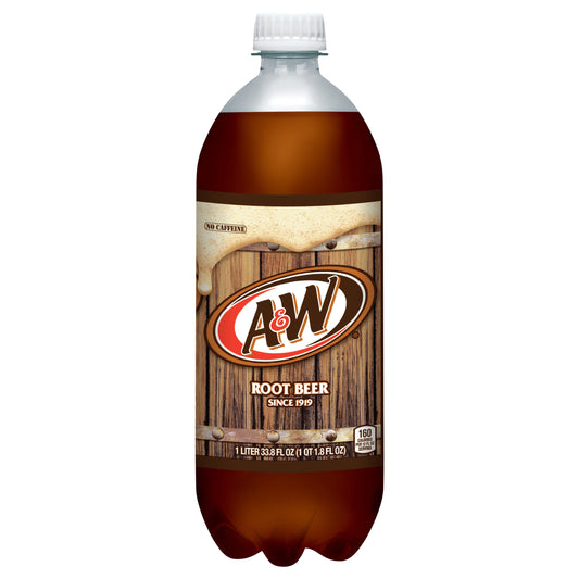 A&W Root Beer Soda, 1 L bottle