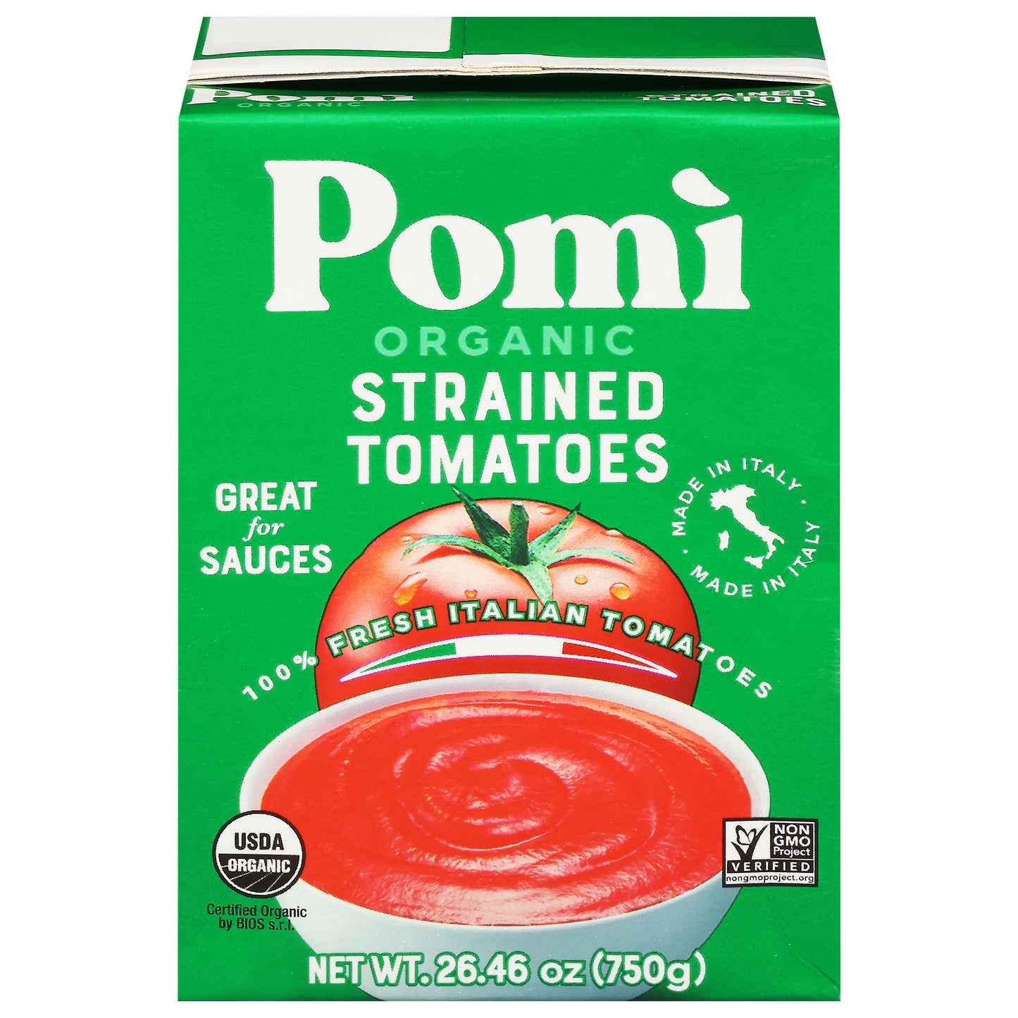 Pomi Strained Organic Tomatoes 26.46 oz
