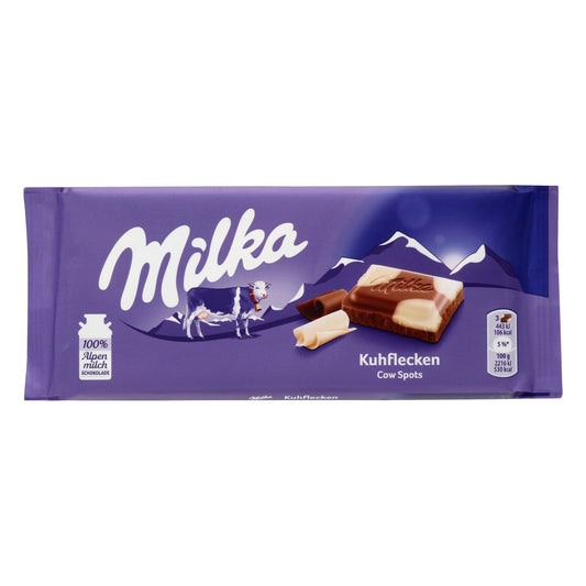 Milka Cow Spots Milk and White Chocolate Confection 3.52 oz