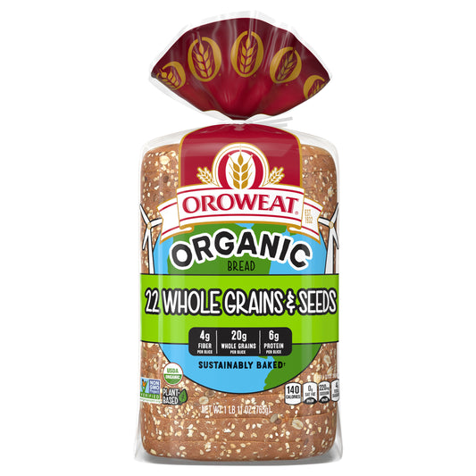 Oroweat Organic 22 Whole Grains & Seeds Bread, 27 oz