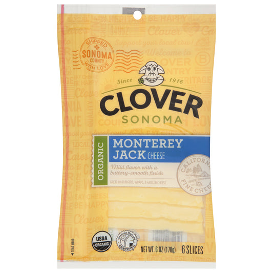Clover Sonoma Organic Monterey Jack Cheese 6 ea