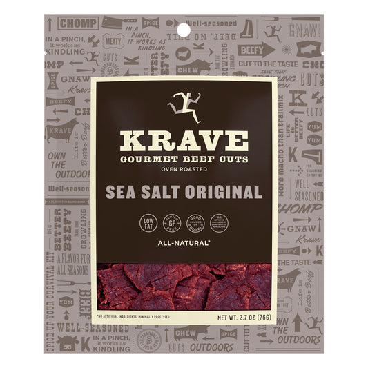 Krave Gourmet Sea Salt Original Beef Cuts 2.7 oz