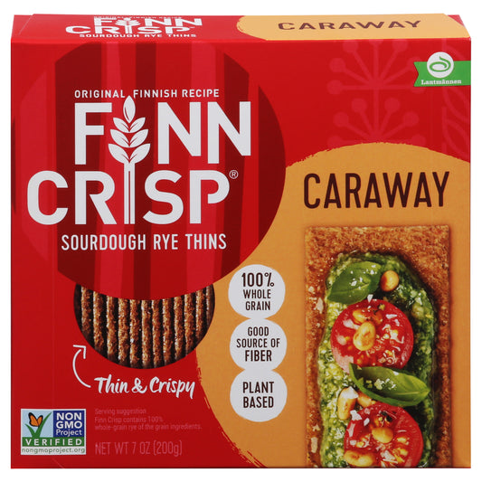 Finn Crisp Thin & Crispy Caraway Sourdough Rye Thins 7 oz