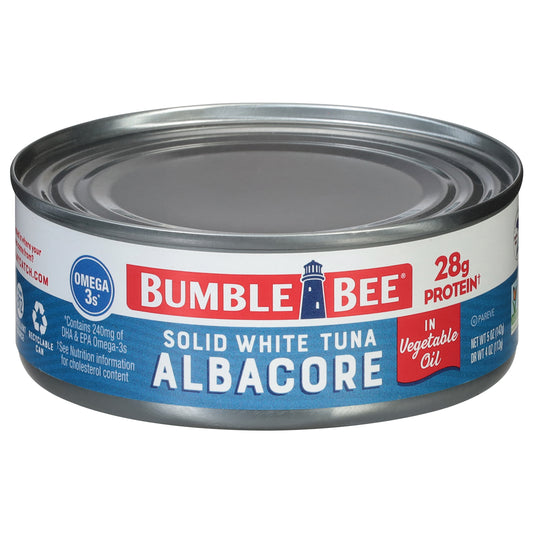 Bumble Bee Solid White Albacore Tuna in Vegetable Oil 5 oz