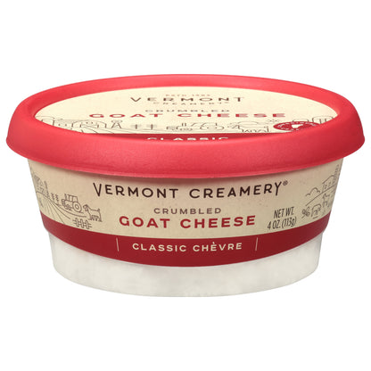 Vermont Creamery Crumbled Classic Chevre Goat Cheese 4 oz