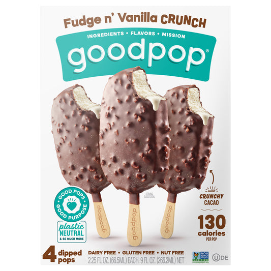 Fudge n' Vanilla Crunch Dairy-Free Oat Milk Frozen Dessert Bars, 4 Ct