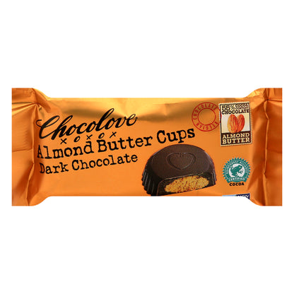 Chocolove 55% Cocoa Almond Butter Cups Dark Chocolate 2 ea