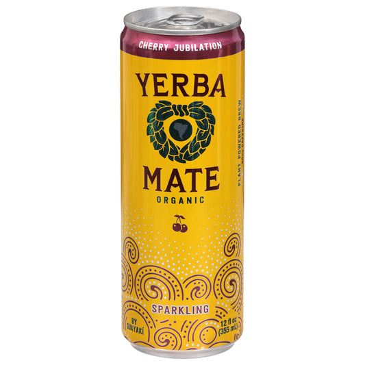Guayaki Organic Sparkling Cherry Jubilation Yerba Mate 12 fl oz