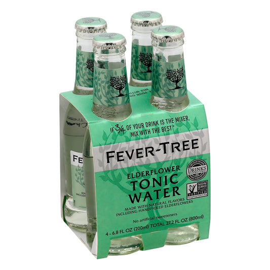 Fever Tree 4 Pack Elderflower Tonic Water 4 ea