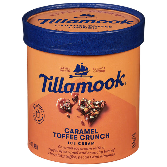 Tillamook Caramel Toffee Crunch Ice Cream 1.5 qt