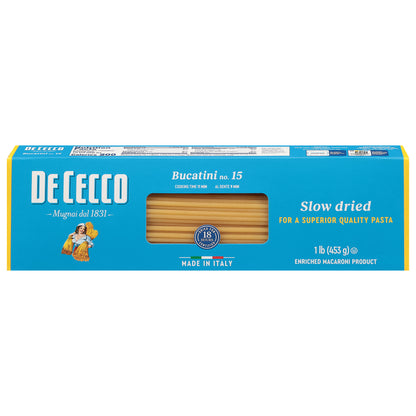 De Cecco No. 15 Bucatini 1 lb