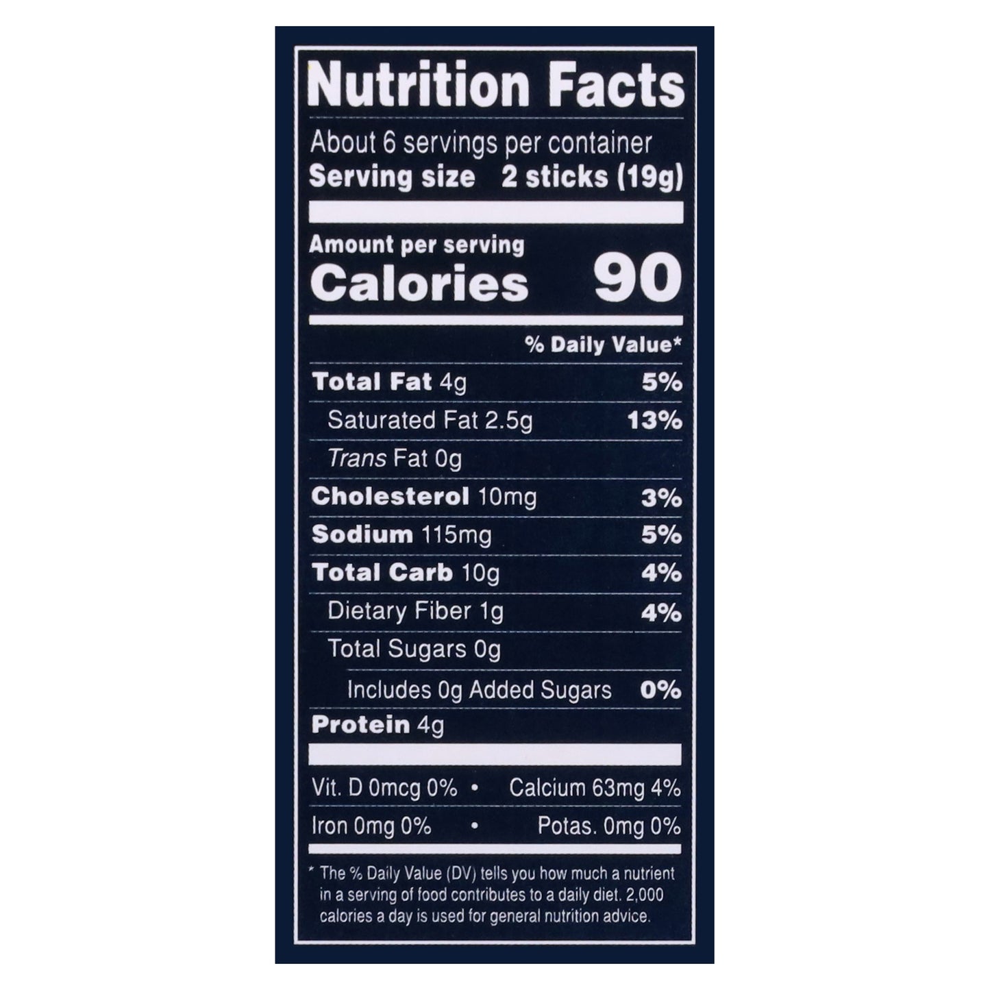 John Wm. Macy's Original Cheddar Cheese Sticks 4 oz