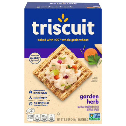 Triscuit Garden Herb Whole Grain Wheat Crackers, 8.5 oz
