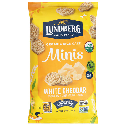 Lundberg Family Farms Organic White Cheddar Rice Cake Minis 5 oz