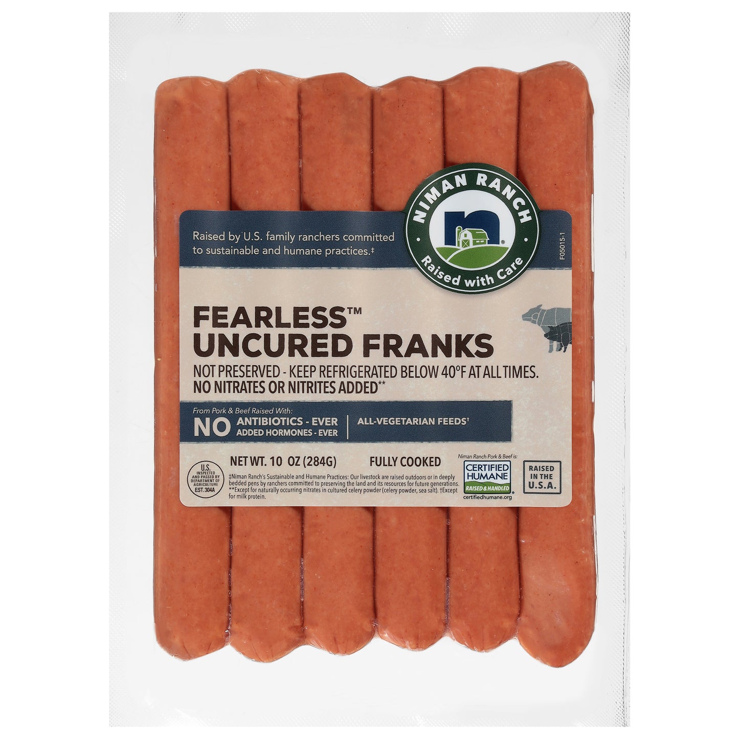 Niman Ranch Fearless Uncured Franks 10 oz