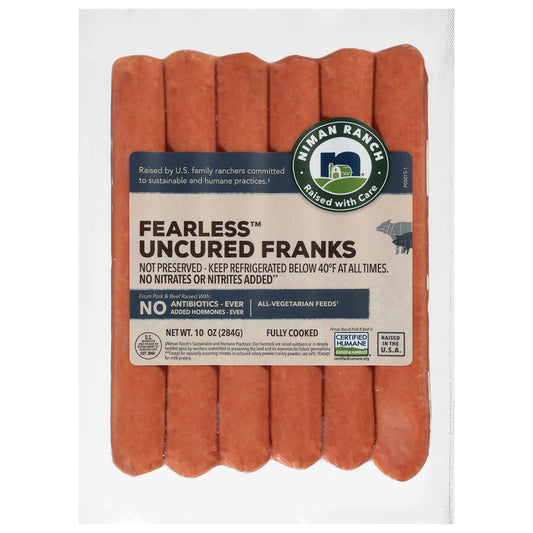 Niman Ranch Fearless Uncured Franks 10 oz