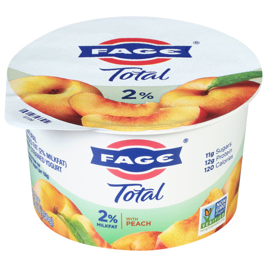 Fage Total Greek Strained Yogurt with Peach 5.3 oz