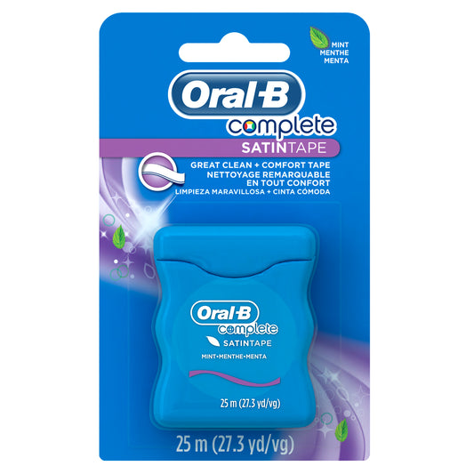 Oral-B Complete SatinTape Dental Floss, Mint, 25 M