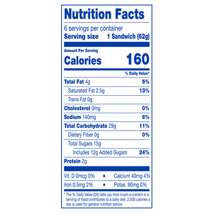 Nestle Vanilla Frozen Dairy Dessert Sandwiches, 6ct