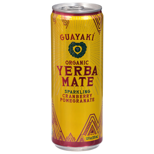 Guayaki Sparkling Organic Cranberry Pomegranate Yerba Mate 12 fl oz