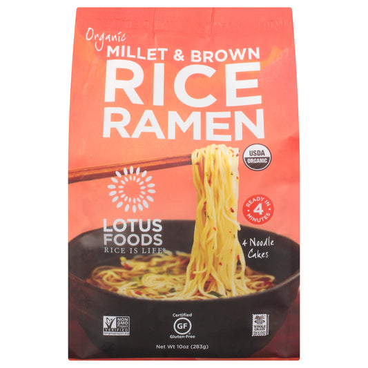 Lotus Foods Organic Millet & Brown Rice Ramen 10 oz