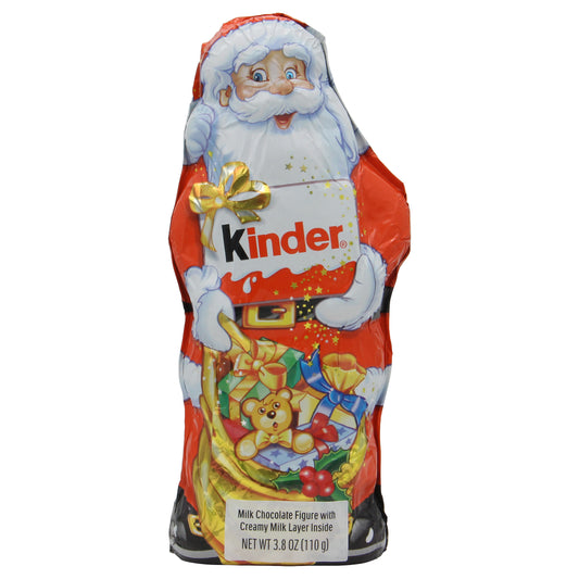 Kinder Chocolate Hollow Santa Figure Individually Wrapped