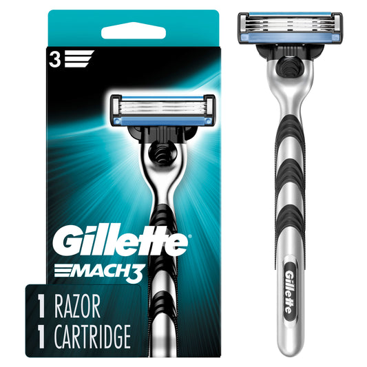 Gillette Mach3 Men's Razor Handle + 1 Blade Refill